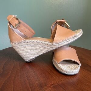 Vince Camuto Tan Espadrille Wedges